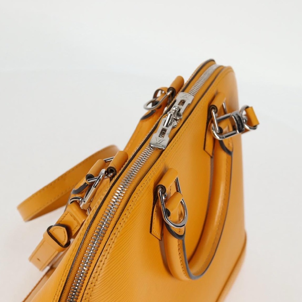 LOUIS VUITTON Epi Alma Citron PM Hand Bag Mimosa with the Matching LV strap - Picture 4 of 15